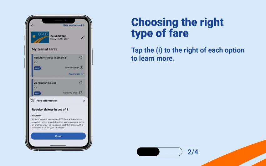 Tap the (i) to the right of each option to learn more.
