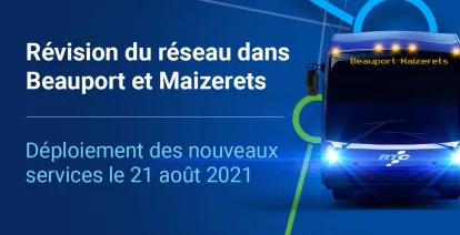 Déploiement des nouveaux services le 21 août 2021