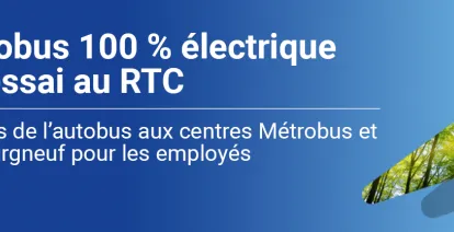 Autobus 100% électrique à l'essai