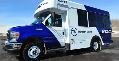 Nouveau visuel des minibus STAC