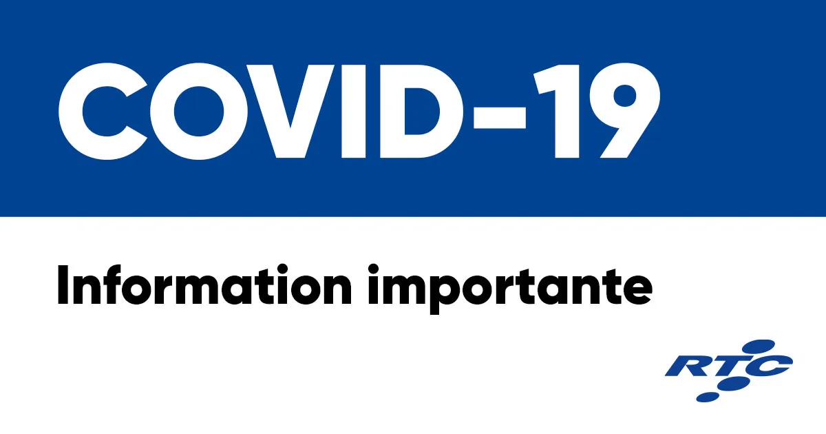 COVID-19 : information importante