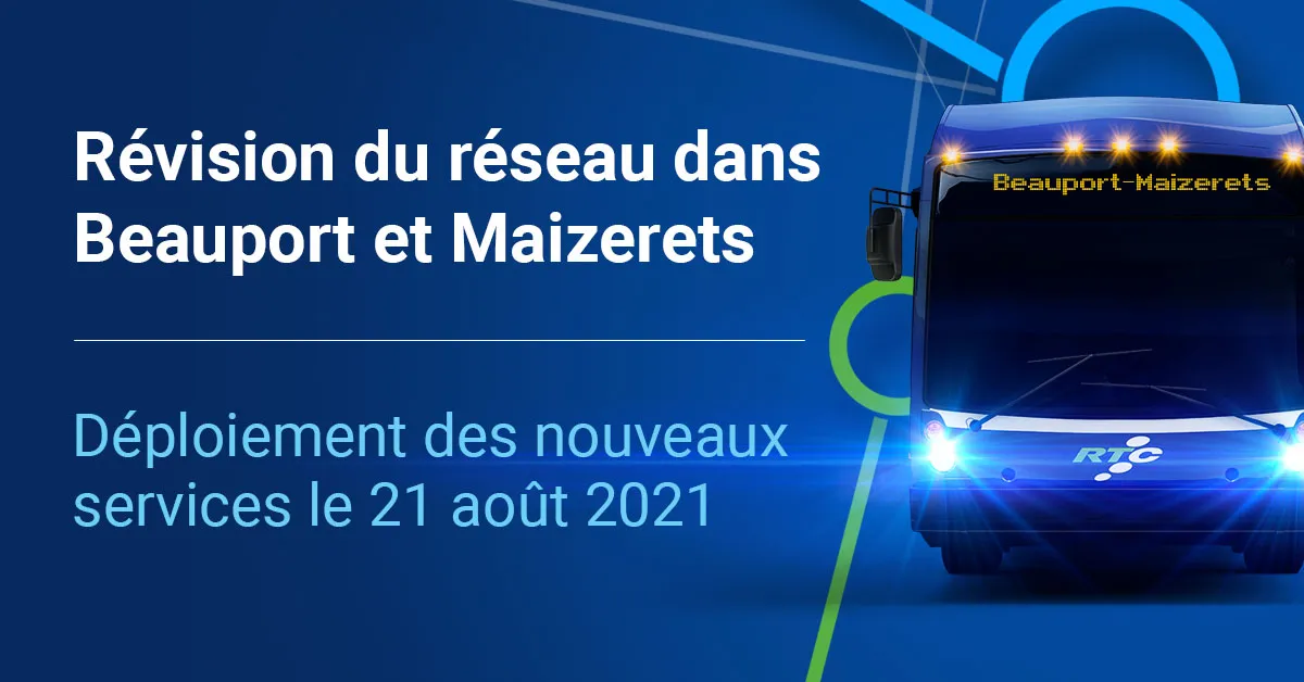 Déploiement des nouveaux services le 21 août 2021