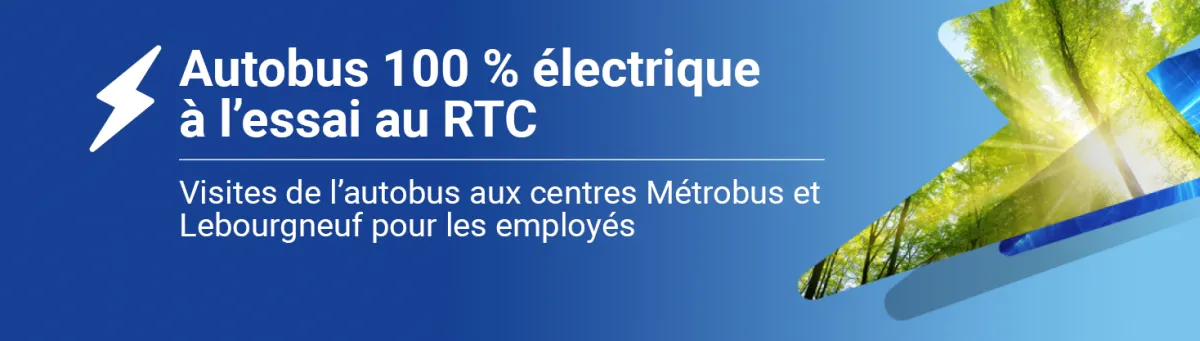 Autobus 100% électrique à l'essai