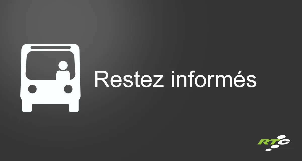 Restez informés.