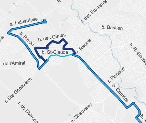 Parcours de la 74
